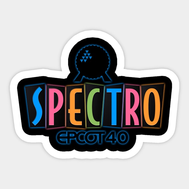 EPCOT40 CELEBRATION LOGO TEE Sticker by SpectroRadio